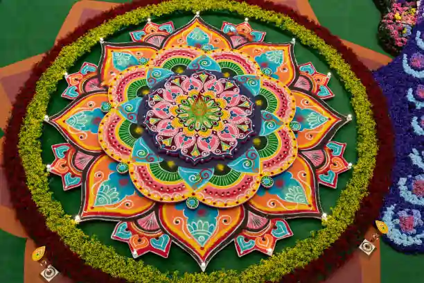 Mandala Style Rangoli Design