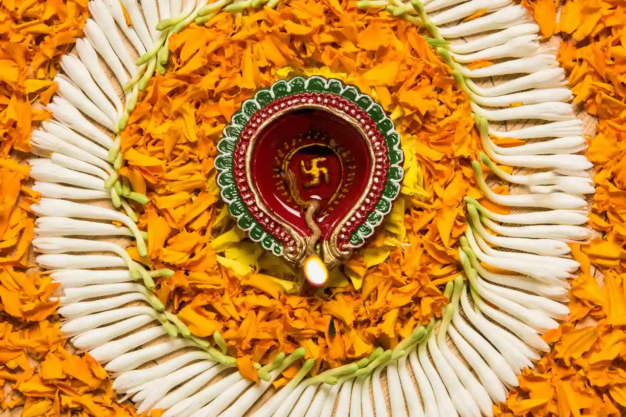 Sunburst Mandala Art Rangoli